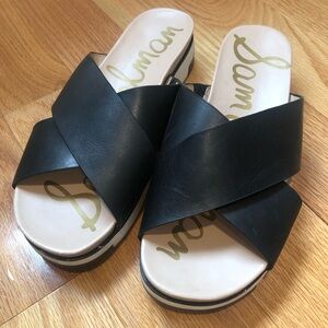 Sam Edelman Audrea Black Leather Sandals